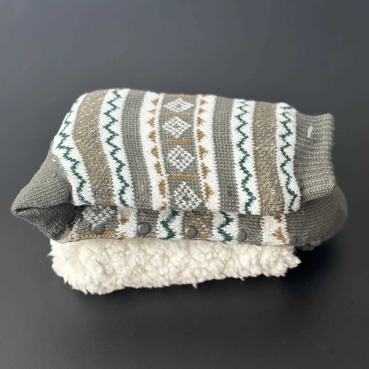 Fuzzy Sock Winter Warm snowflake Fluffy Contton Slipper men Sock House thick Plush Soft non Slip Floor Grip Funny male ChristmasXJ241019