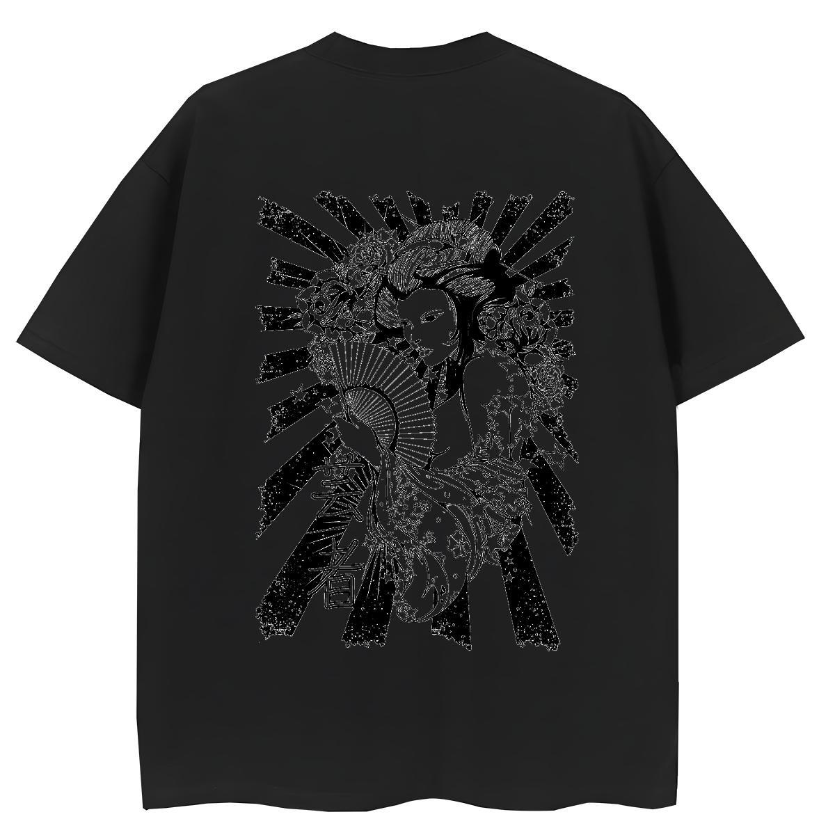 Custom Womens T Shirts 230g 100% Cotton Round Neck Short Sleeve Home Outdoor skull Lady T shirt Soft Cartoon Floral Printing Tops