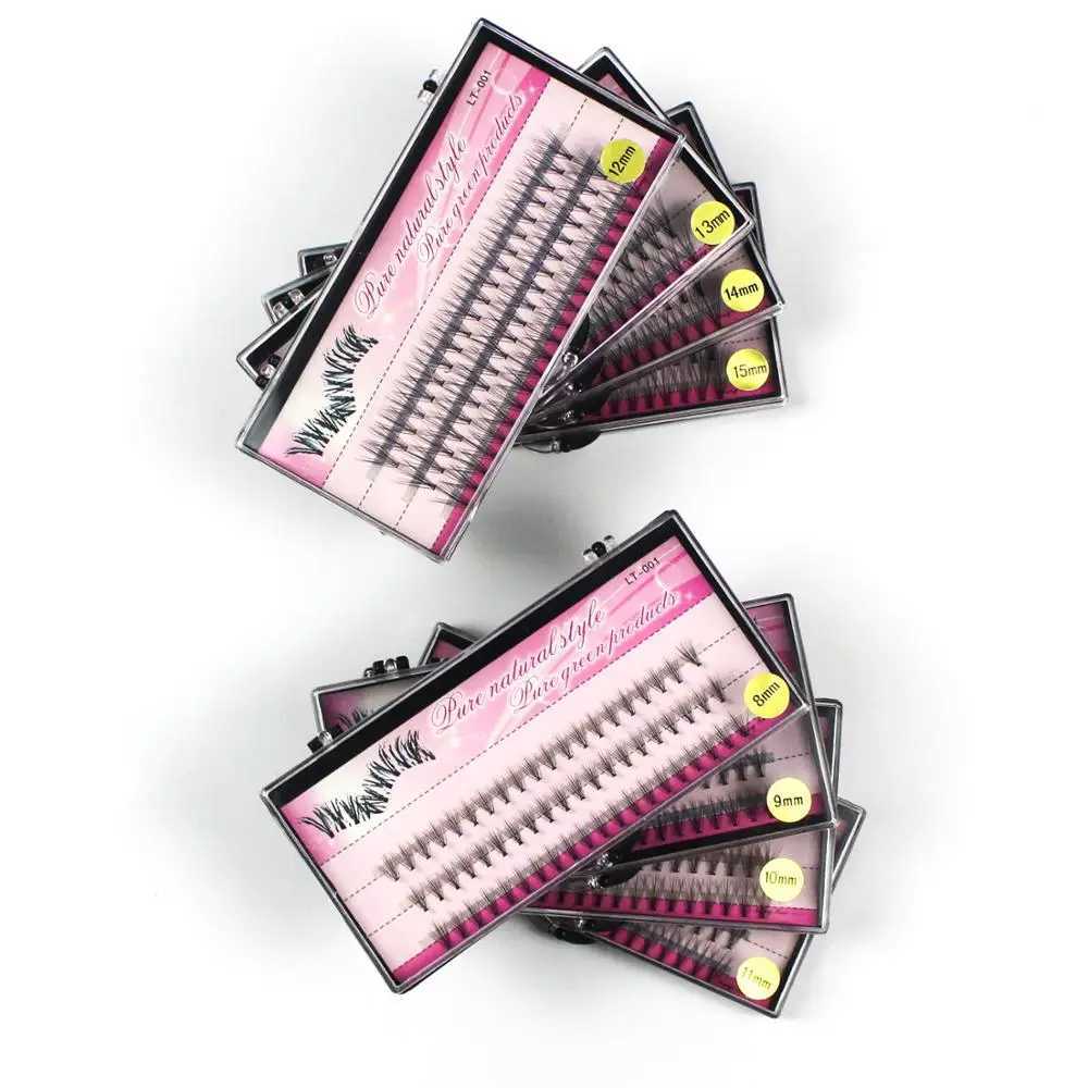 60pcs Individual Cluster EyeLashes Professional Makeup Grafting Fake False Eyelashes for eyelash extensions false eyelashes tabsXJ241019