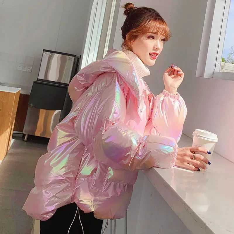 Women's Down Parkas Light colored washable cotton padded jacket new Korean version loose winter jacket design niche cotton padded jacket Y241019K