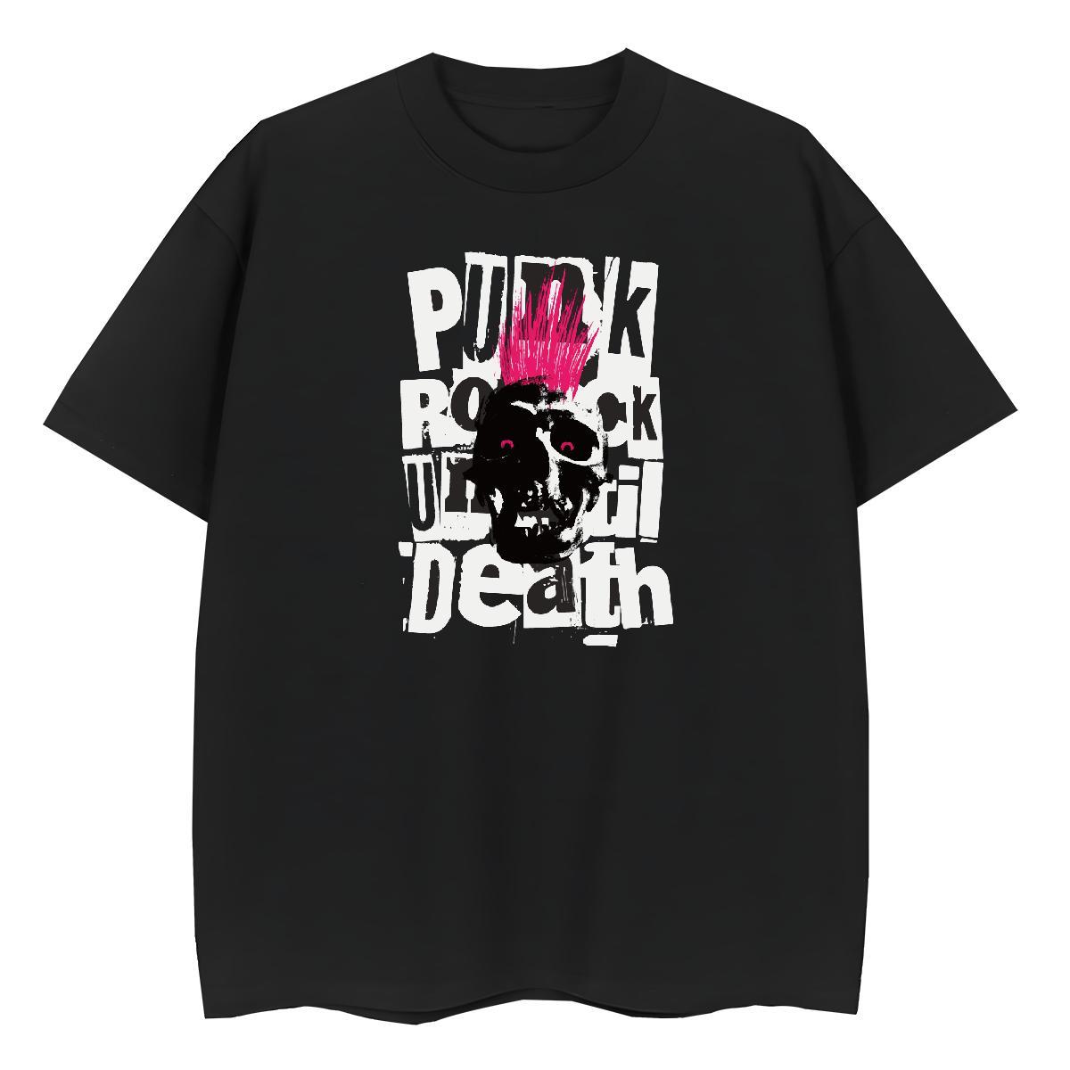 2024 DIY T-Shirts for Women 230g Pure Cotton Round Neck Short Sleeve Sports Street Wear skull Women Tshirts Designer Plus Size Cartoon Tops