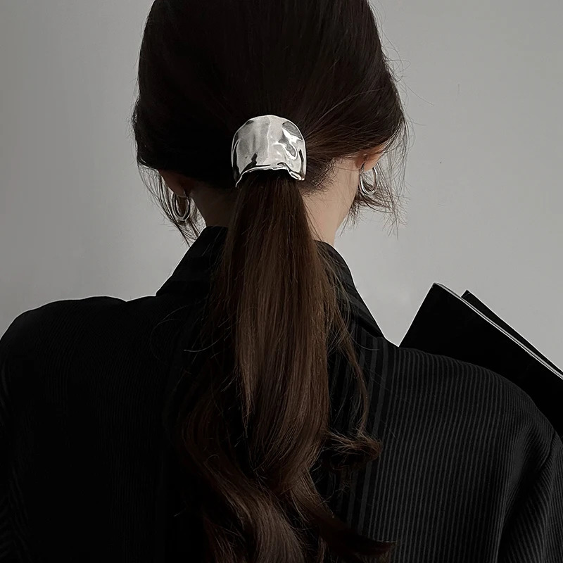 Bohemian Design Advanced Concave and Convex Craftsmanship Hair Clip Retro Hair Clip Fork Hair Clip Fashionable Metal Hair Ring Selling 241018
