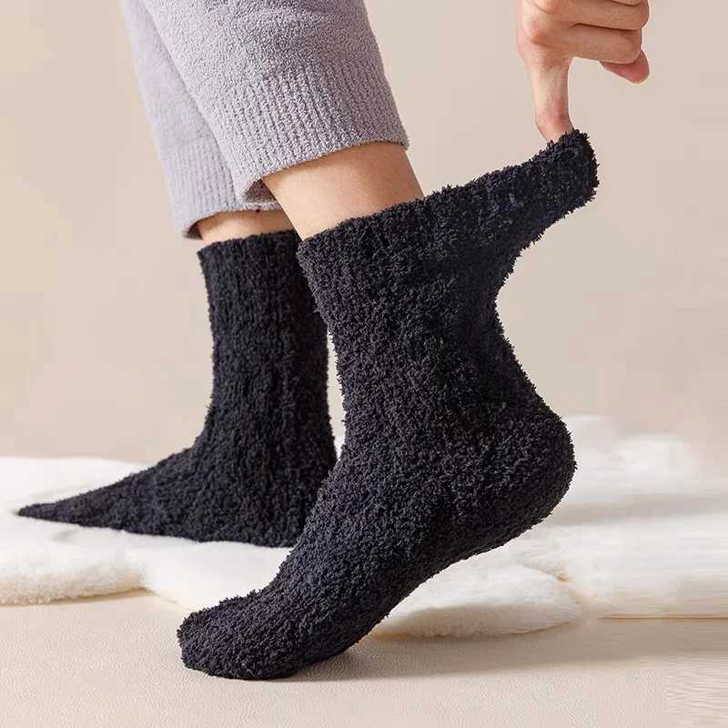 Males Thermal Coral Fleece Socks Winter Super Thick High Quality Home Floor Warm Snow Boot Socks for Men Cotton Plush Cold SockXJ241019