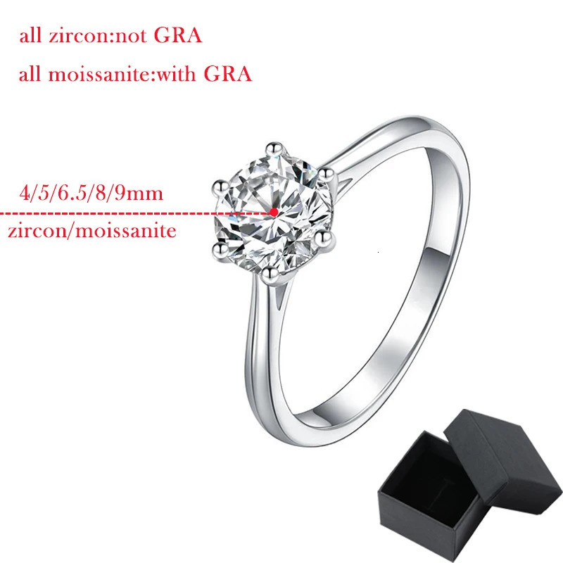 Smyoue 0.3CT/0.5CT/1CT/2CT/2CT/3CT Card Ring suitable for womens sparkling wedding bands 100% genuine 925 sterling silver jewelry 241007