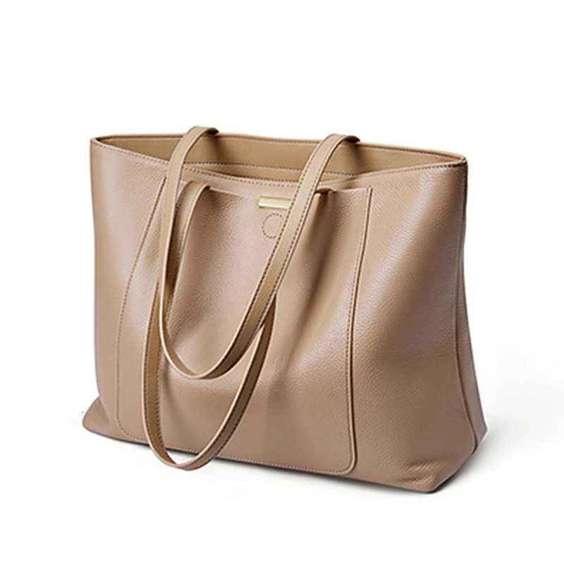 Hifashion Natural leather shopping bag for women 2024 trend shoulder bag office womens handbag 241018