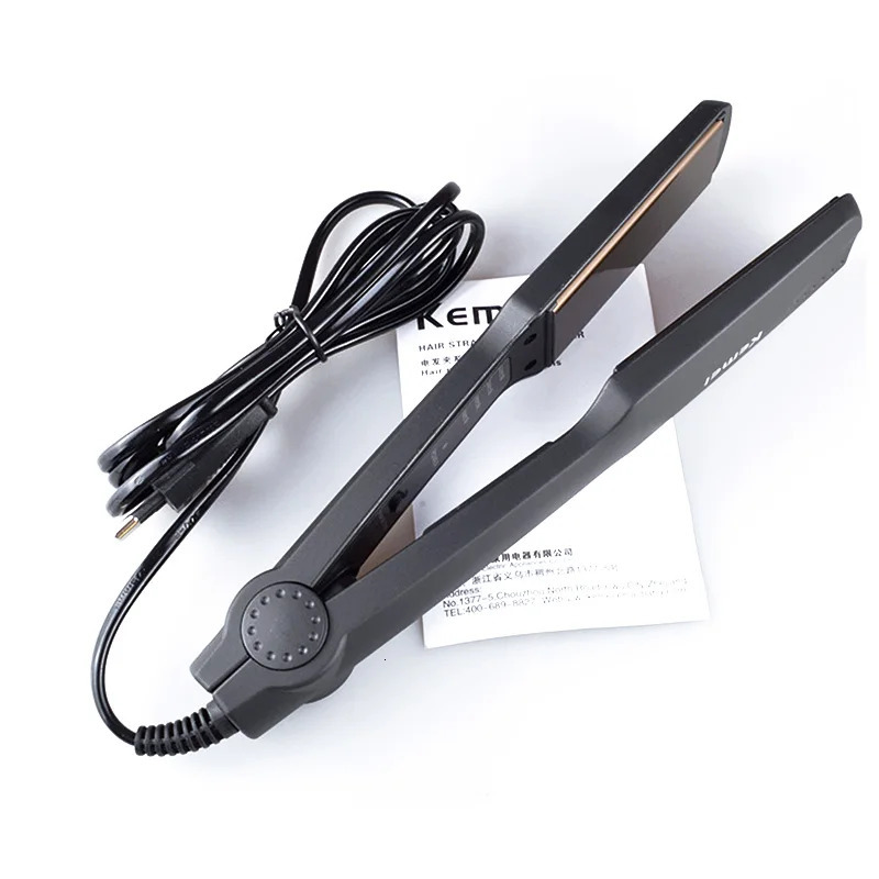 KM-329 professional straightener flat iron styling tool temperature control fashionable style 241018