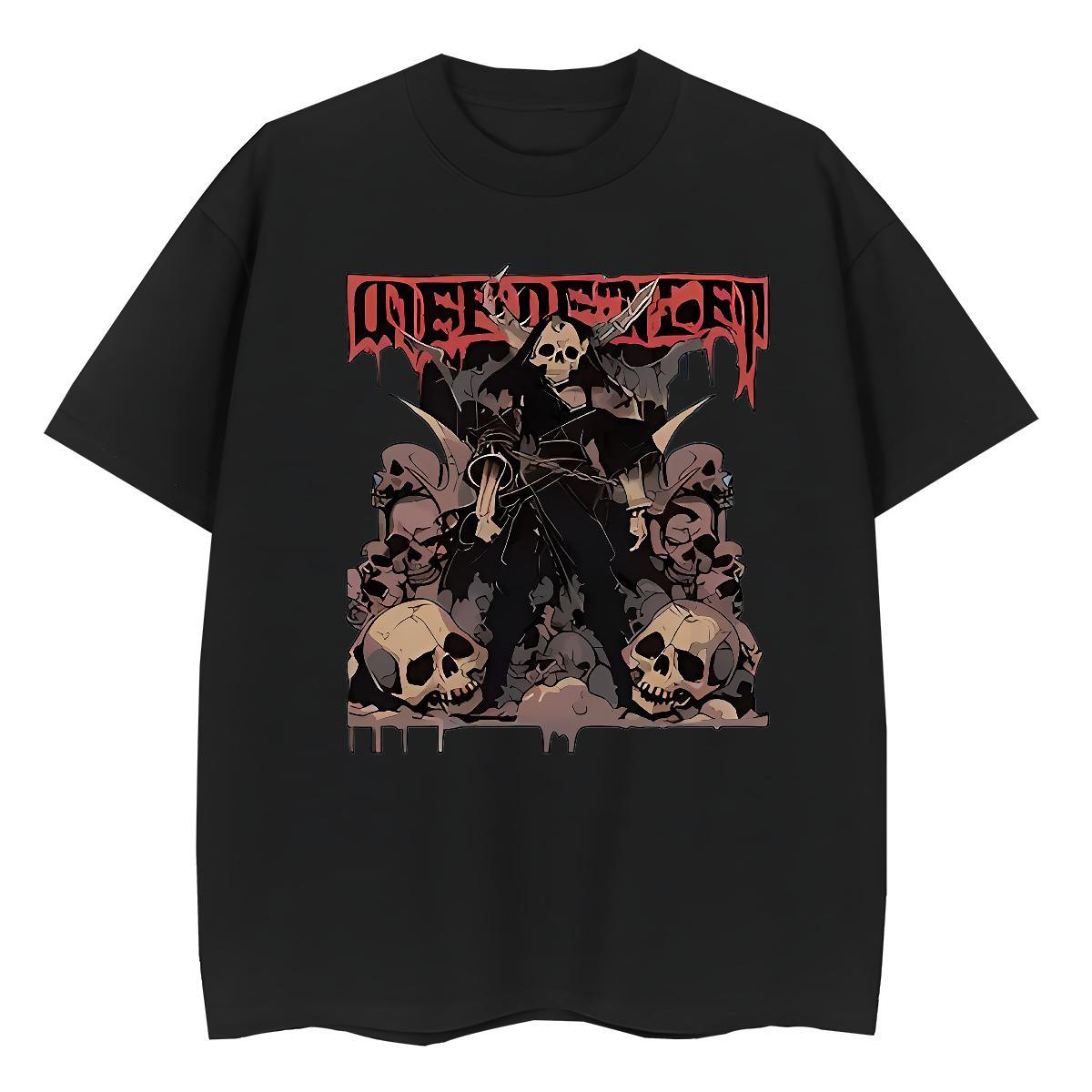 Fashion Casual Women T Shirts 230g Cotton Breathable Short Sleeve Casual Sport skull Couples T Shirts Popular Custom Printed Tee Shirt