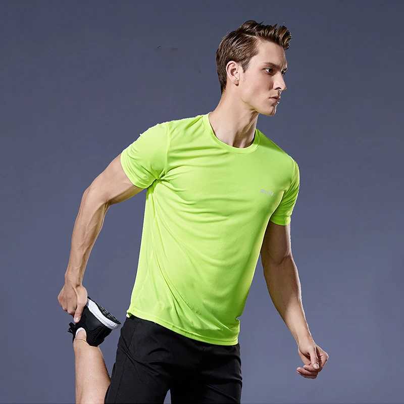 Mens running set summer sportswear gym fitness set quick drying T-shirt+short sportswear training sportswear W241018