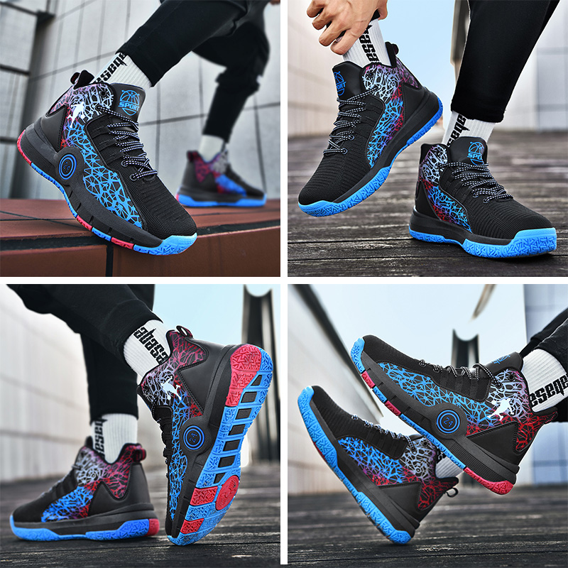 Basketball Shoes Kids Sneakers Breathable Mesh Men Shoes Student Fashion Anti Slip