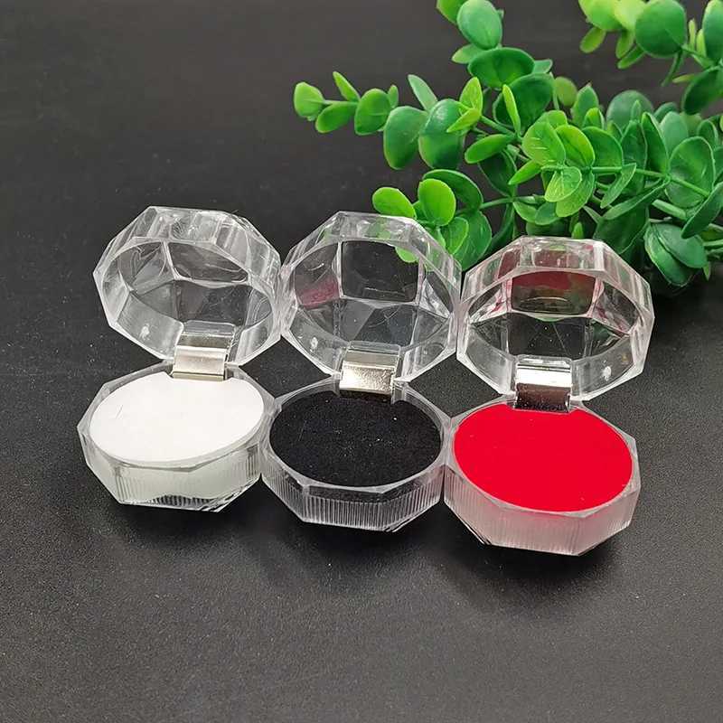 Crystal Transparent Ring Earring Display Box Fashion Wedding Ring Box Pearl Box Packaging Jewelry Organizer Gift Box W241019