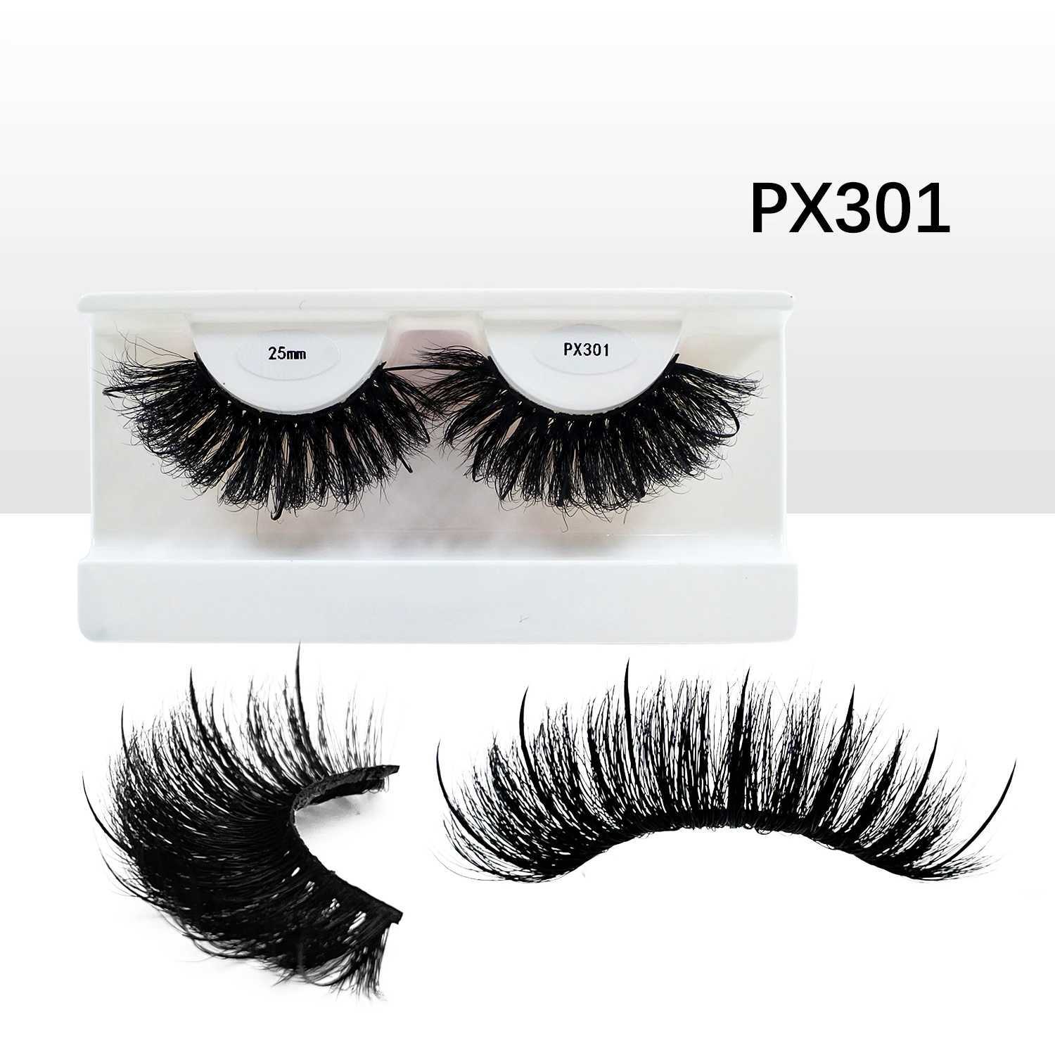 RED SIREN Mink Eyelashes With Spikes New Design 16mm/18mm/20mm/25mm Thick Natural Strip Lashes Mink Fluffy Lash SuppliesXJ241019