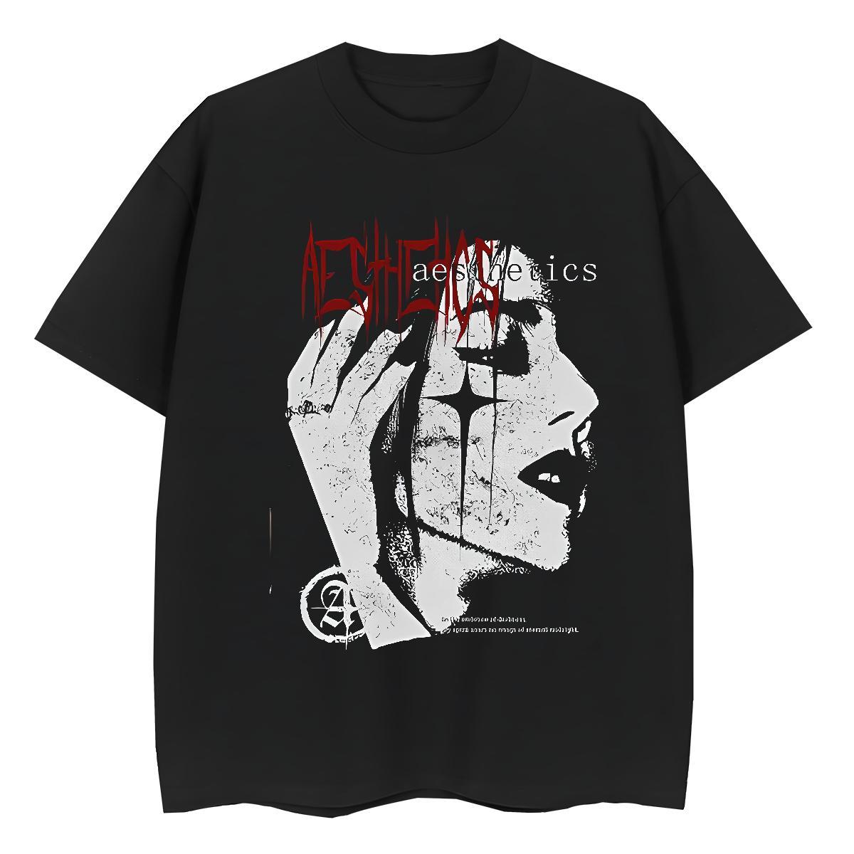2024 Women T Shirts 230g 100% Cotton Breathable Soft Casual Sport hand Couples T Shirts 5A DIY Anime Printed Top Tees