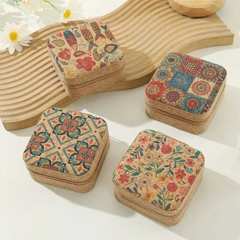 Jewelry organizer showcases travel jewelry boxes portable jewelry boxes travel earrings rings storage boxes W241019