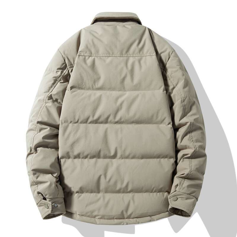 High Quality Casual Men's Duck Jackets 2024 Autumn Winter Solid Color Warm Puffer Coat Outwear Loose Windproof Down Clothes