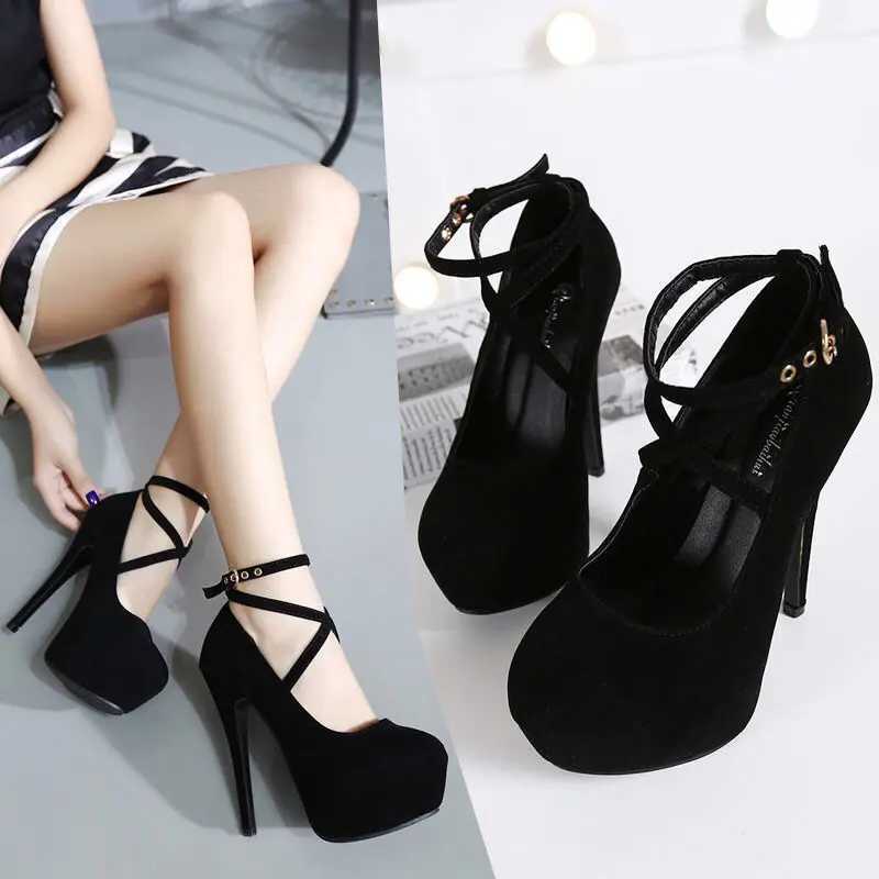Sexy high heels womens slim high heels with pump womens sandals summer shoes platform high heels womens ankle strap shoes Y241019