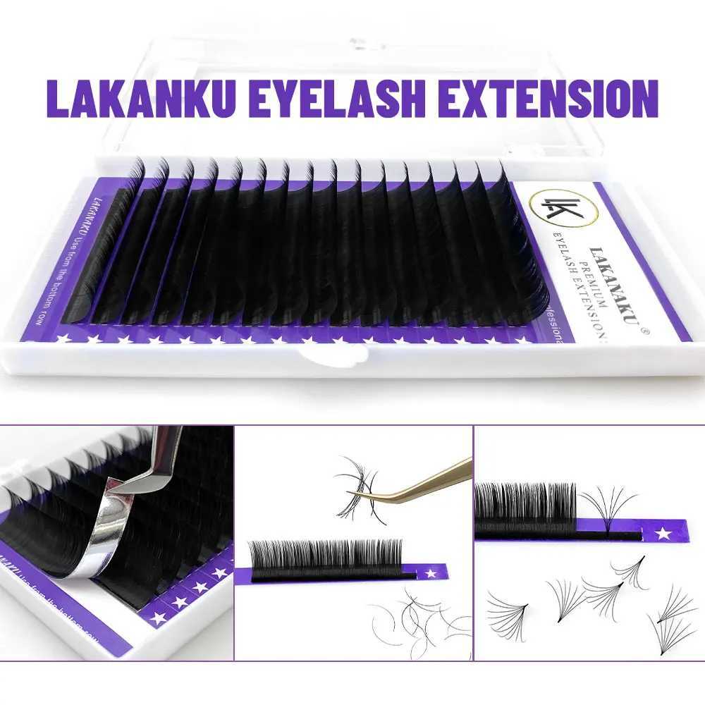 LAKANAKU 8-18mm Matte Volume Eyelashes Extensions Individual Lashes Fluffy False Eyelashes for Eye BeautyXJ241019