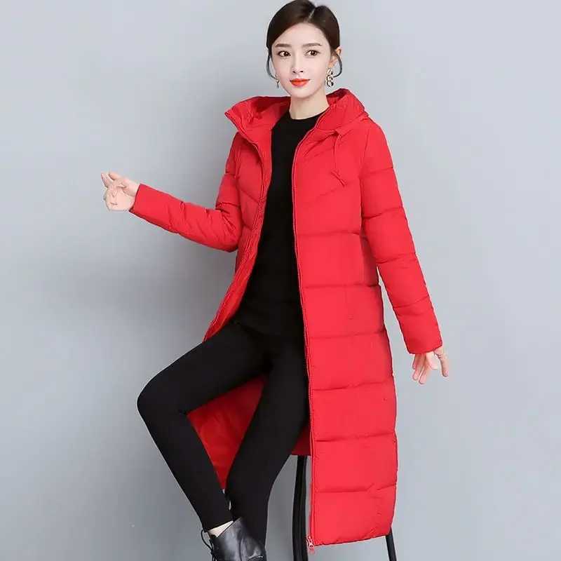 2024 Long Straight Winter Coat Women Casual Down Jackets Slim Remove Hooded Parka Oversize Fashion Outwear Plus Size 5XLX241019