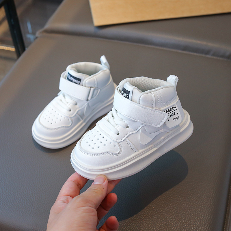 Kids Basketball Shoes for Children High Top Trainers Boys and Girls Littlesprouts Sport Running Sneakers Enfant Toddler Baby Outdoor Shoes Sizes 21 - 