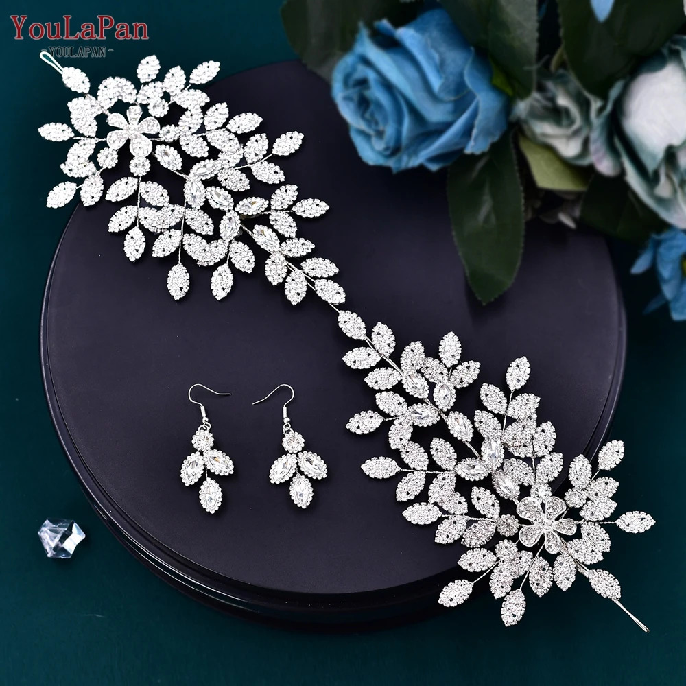 YouLaPan HP518 Bridal Headband Wedding Hair Accessories Alloy Leaf Headwear Womens Jewelry Bridal Headwear Hair Decoration 241018