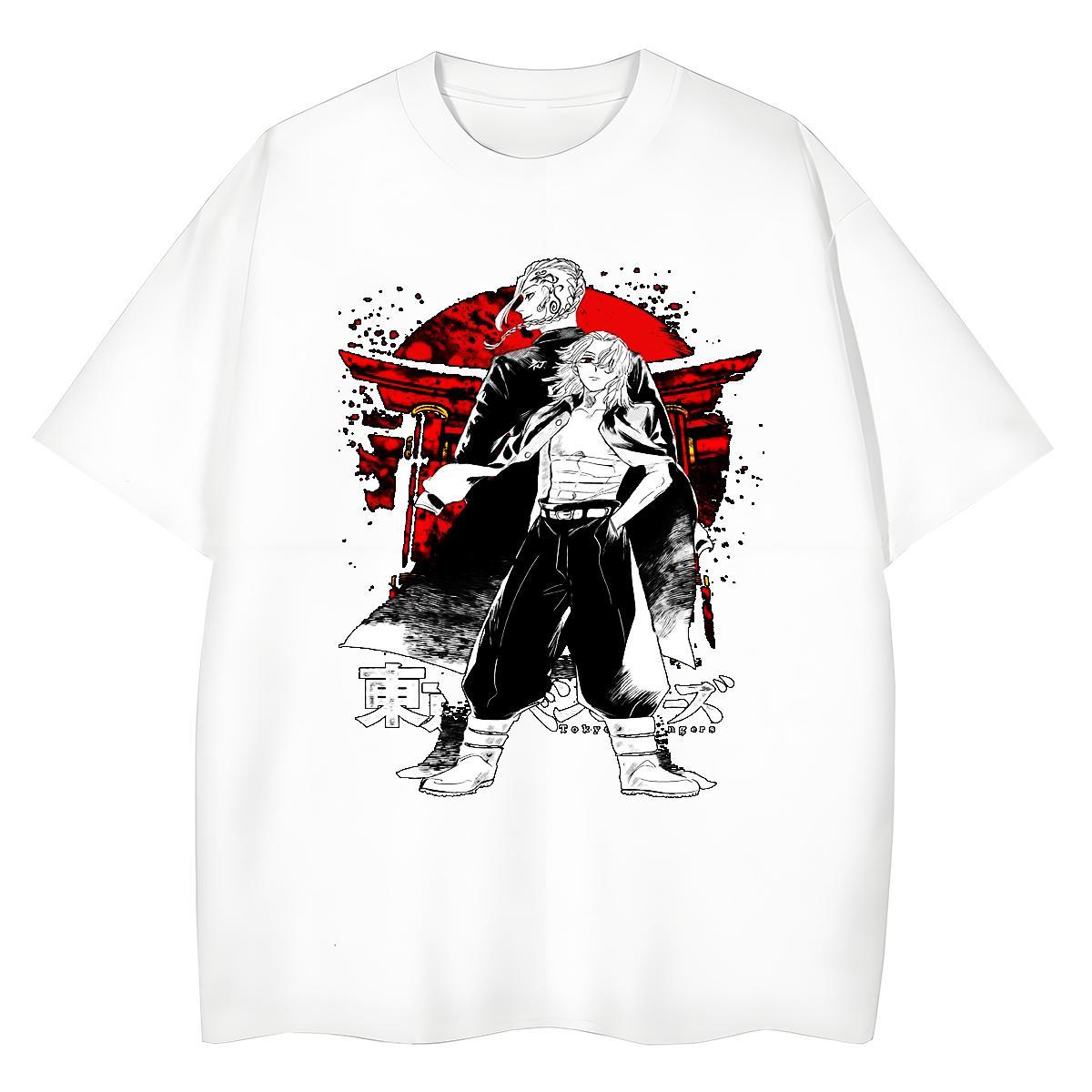 Classic T Shirts Women 230g Pure Cotton Breathable Casual Sport Tokyo Revengers Womens Tshirts Lady Plus Size Cartoon Tops Shirt