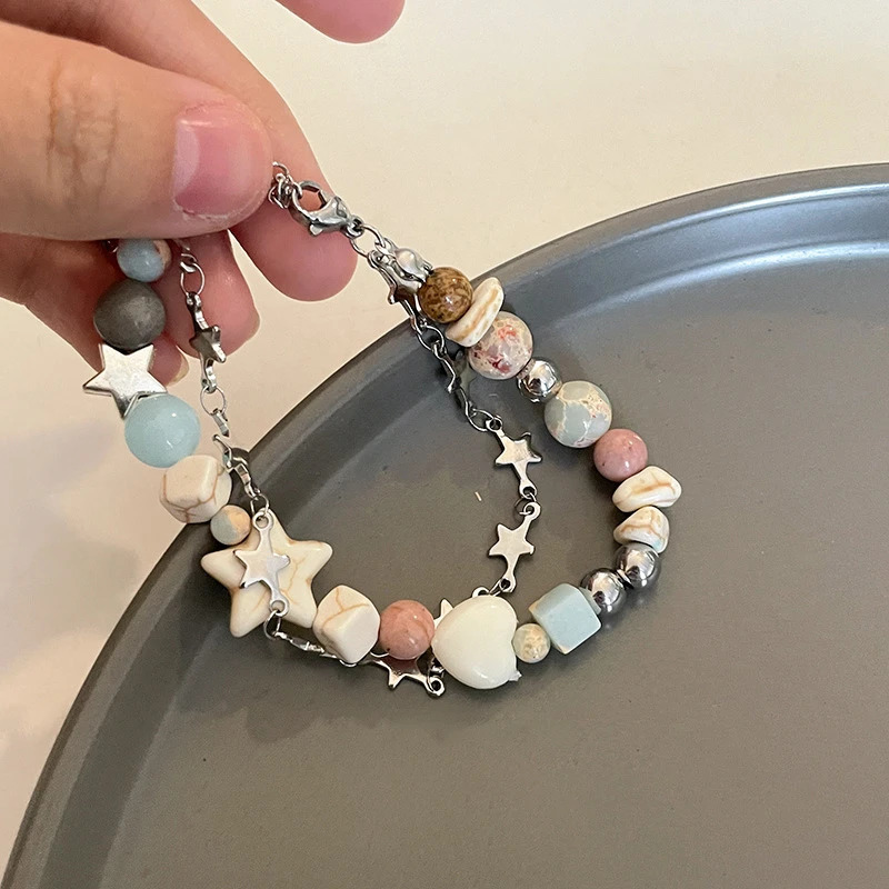 Fashion solar energy system bracelet star moon earth space planet charm bracelet mens bead personalized bracelet 241018