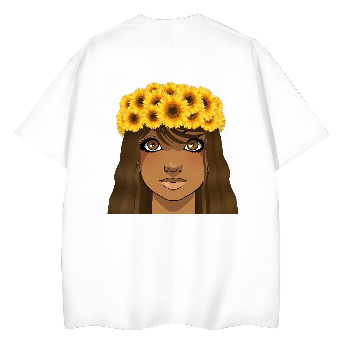 Casual New Women T Shirts 100% Cotton 230g Crew Neck Sport portrait Tshirt for Man Woman Brand Custom Print Plus Size Top Shirts