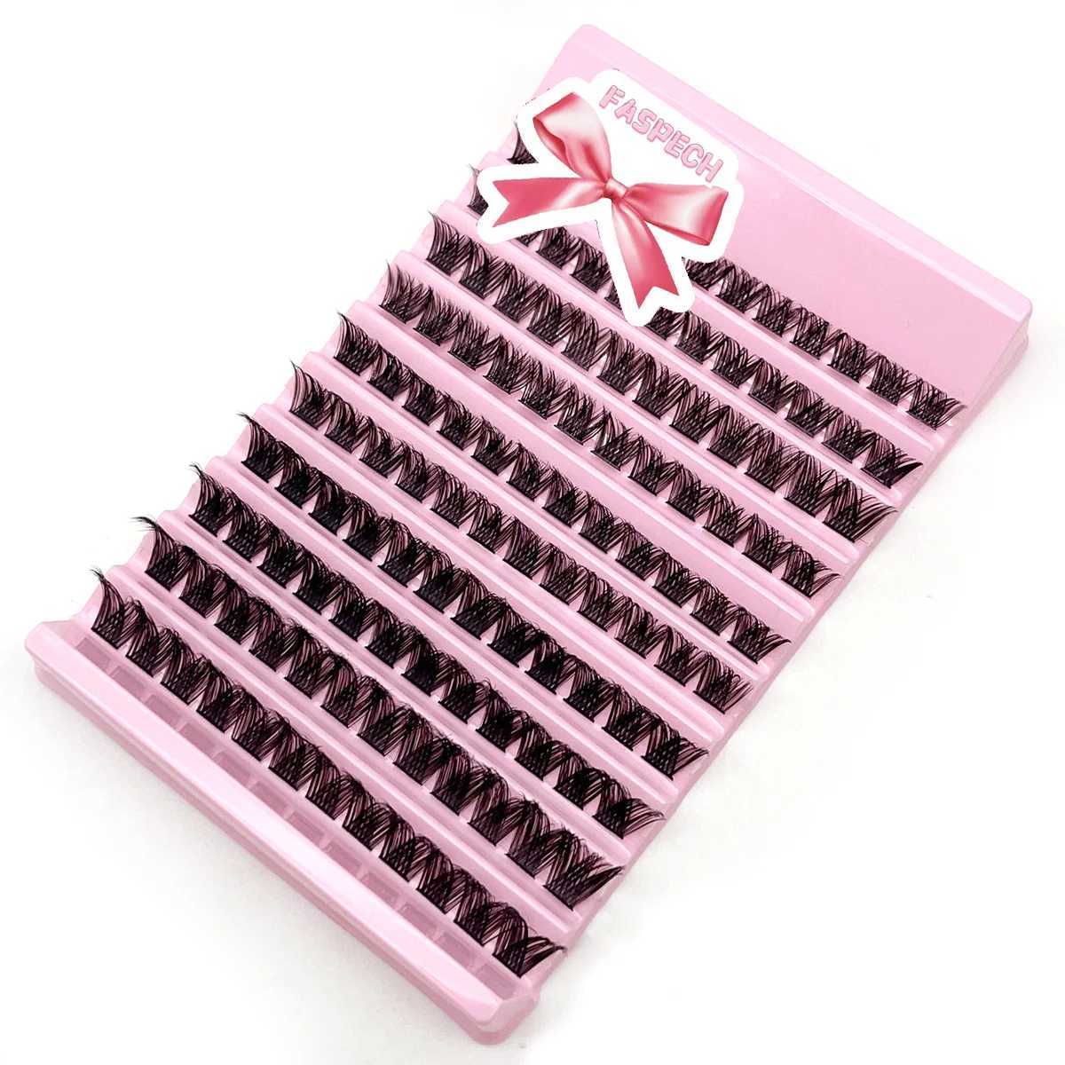 120pcs Cluster False Eyeashes DIY Individual Lashes Wispy Fluffy Thin Band Wide Stem Lash Clusters Lash Extension Kit for MakeupXJ241019