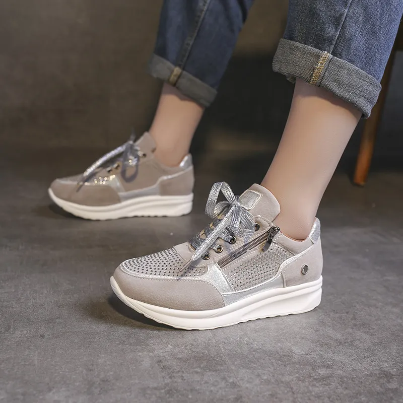 Designer Shoes Women Crystal Sports Fashion Plus Size New Simple Design Sneakers Running Shoes Free Shipping Sneakers Womens