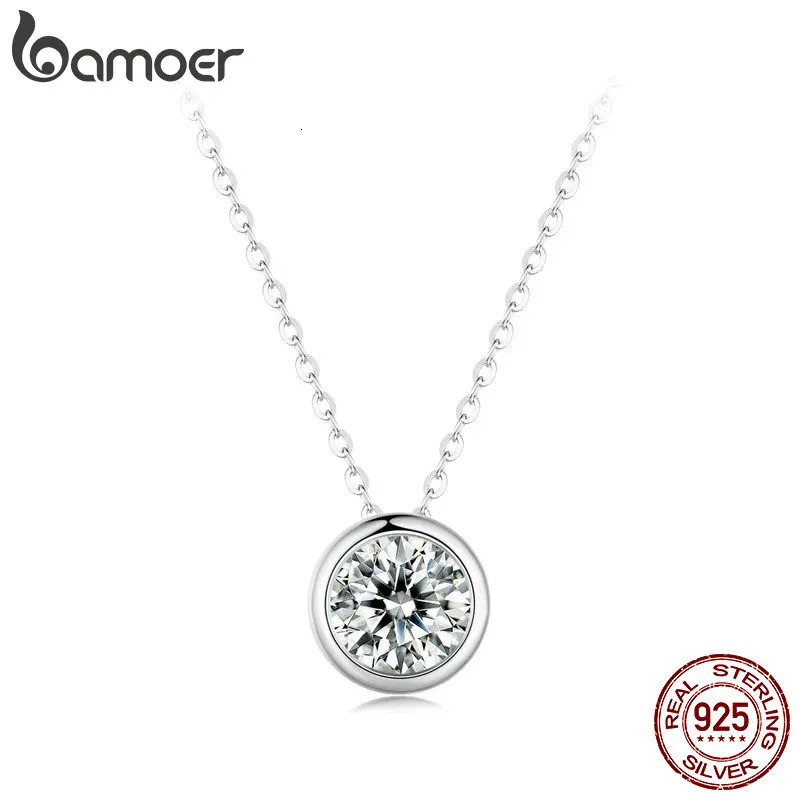 1 Bazelmo silica necklace in D color VVS1 laboratory grown diamond necklace for women 925 sterling silver wedding jewelry 241018