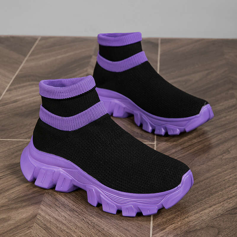 Ultralight Running 45 Size Mens Trainers Fashion Breathable Sock Sneakers Woman High top Sport Sneaker Platform Shoes