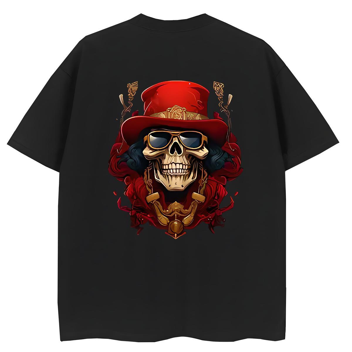 DIY T Shirt For Woman 100% Cotton 230g Crew Neck Daily Outfit skull Couples T Shirts Nice DIY Logo Clothes Shirt