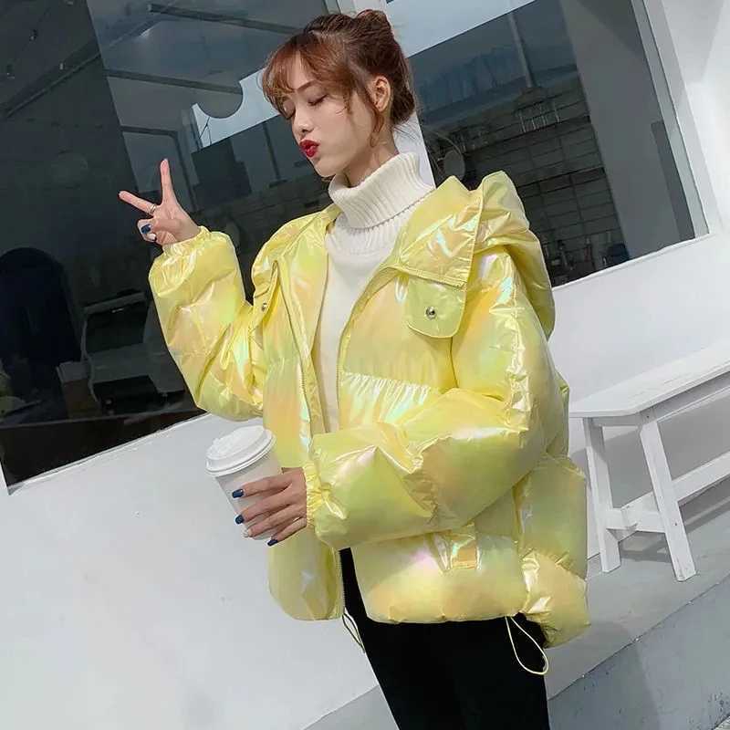 Women's Down Parkas Light colored washable cotton padded jacket new Korean version loose winter jacket design niche cotton padded jacket Y241019K