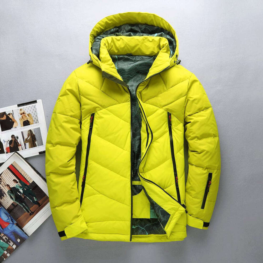 2019 Winter Men Coat Thick Warm Long Sleeve Male Down Jacket With Cap BLACK GREEN GRAY M L XL 2Xl 3Xl