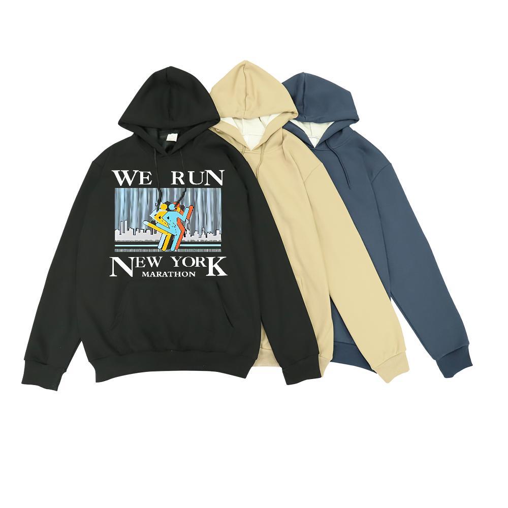 Wholesale Men's Hooded Sweatshirt Long Sleeve Drawstring Free Shipping Men Hoodie Plus Size Cartoon Tops Pullover Hoodie Autumn Winter Tech Fleec