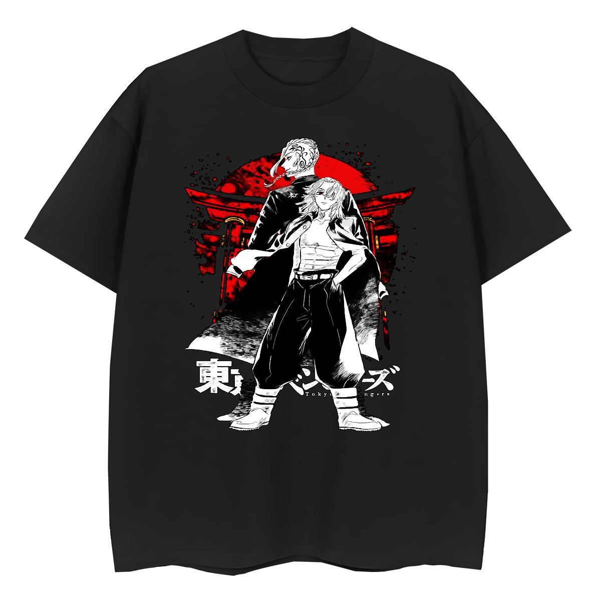 Classic T Shirts Women 230g Pure Cotton Breathable Casual Sport Tokyo Revengers Womens Tshirts Lady Plus Size Cartoon Tops Shirt