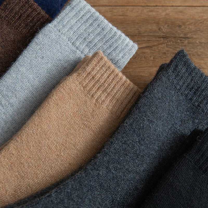 3 pairs Winter thickened wool socks for men and women Angora rabbit wool thickened warm terry warm wool Towel cycling socksXJ241019
