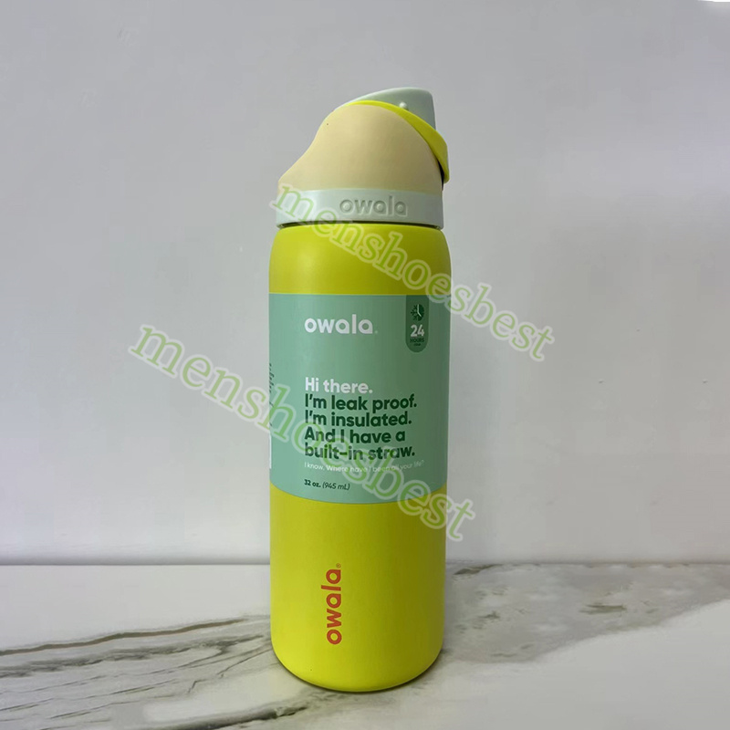 New Owala Insulated Portable Outdoor Sports Water Bottle Handheld Straw Cup