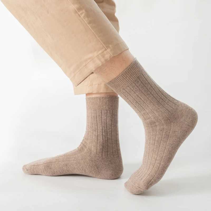 New Arrival Thick High Quality Merino Wool Socks 3pairs/lot Mens Socks Classic Business Brand Socks Men Winter SocksXJ241019
