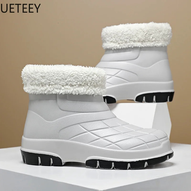 Mens Boots Warm Men Mountain The Rain Boot Couples Shoes Man Shoe Fashionably Simple Relaxed Style Winter UETEE 241010