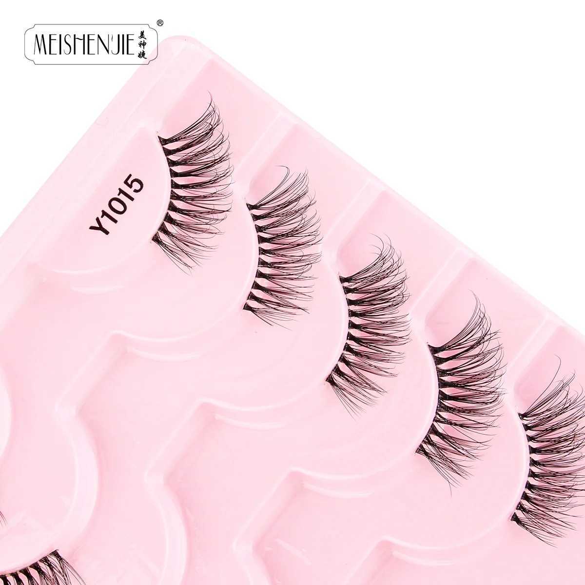 Half Eye Lashes 3/10 Pairs 3D Mink Lashes Reusable Faux False Eyelashes Natural Soft Fluffy Makeup Tools Extension LashesXJ241019