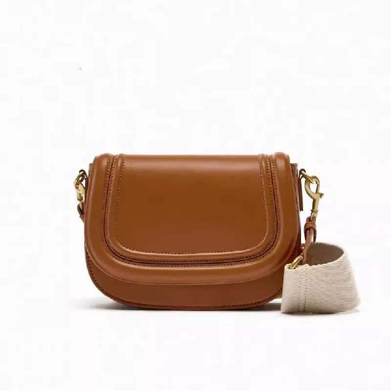 2024 Pu Leather Womens Horizontal Bag with Fashionable Wide Shoulder Strap Fashionable Shoulder Strap Solid Color Bottom Bag 241018