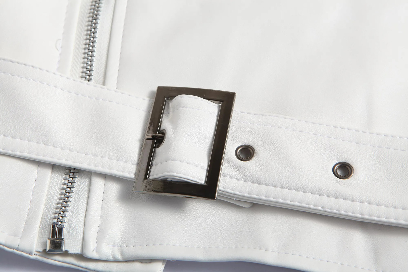 mens ultra-thin white leather jacket Oblique zipper motorcycle jacket mens jacket motorcycle leather jacket size 4XL 241019