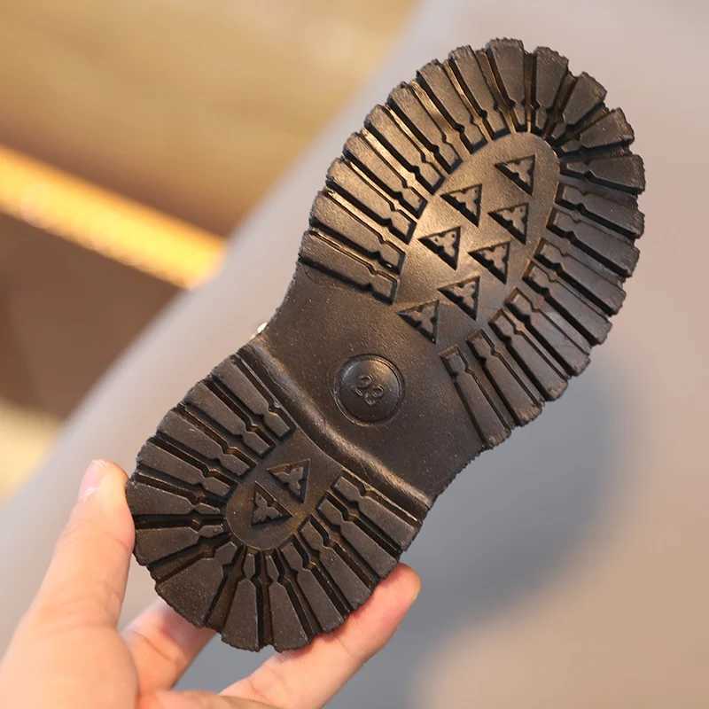 Childrens Boots For Boys Girls Fashion Children Ankle Snow Boots Rubber Sole Warm Winter Side Zipper Kids ShoesXJ241206