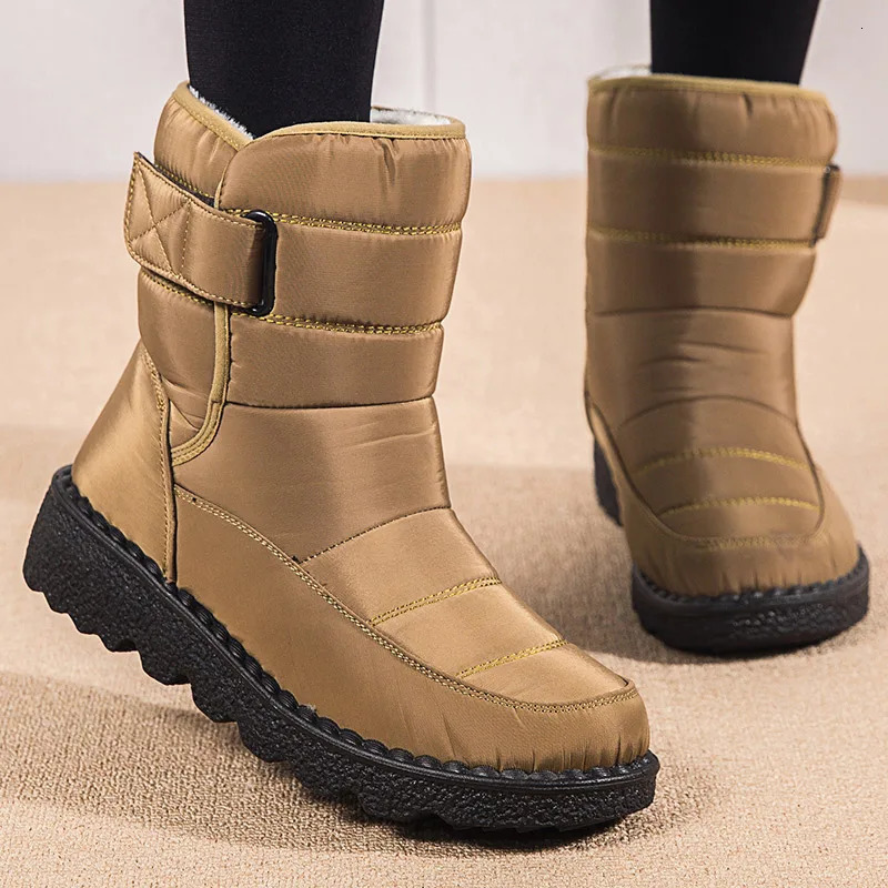 Womens boots snow casual shoes womens waterproof boots warm womens boots plush Bottas unprinted winter shoes 241018