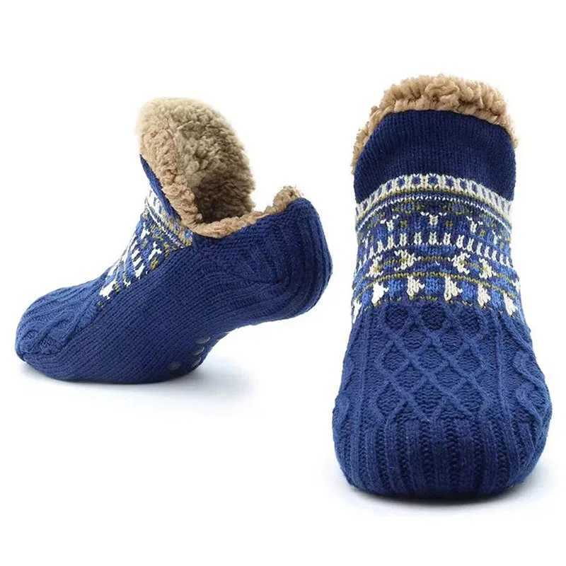 3 Pairs/Lot Fall and Winter Floor Socks Home Warm Women Men Socks Snow Sleep Carpet Socks Slippers Socks Non-slip Yoga SocksXJ241019
