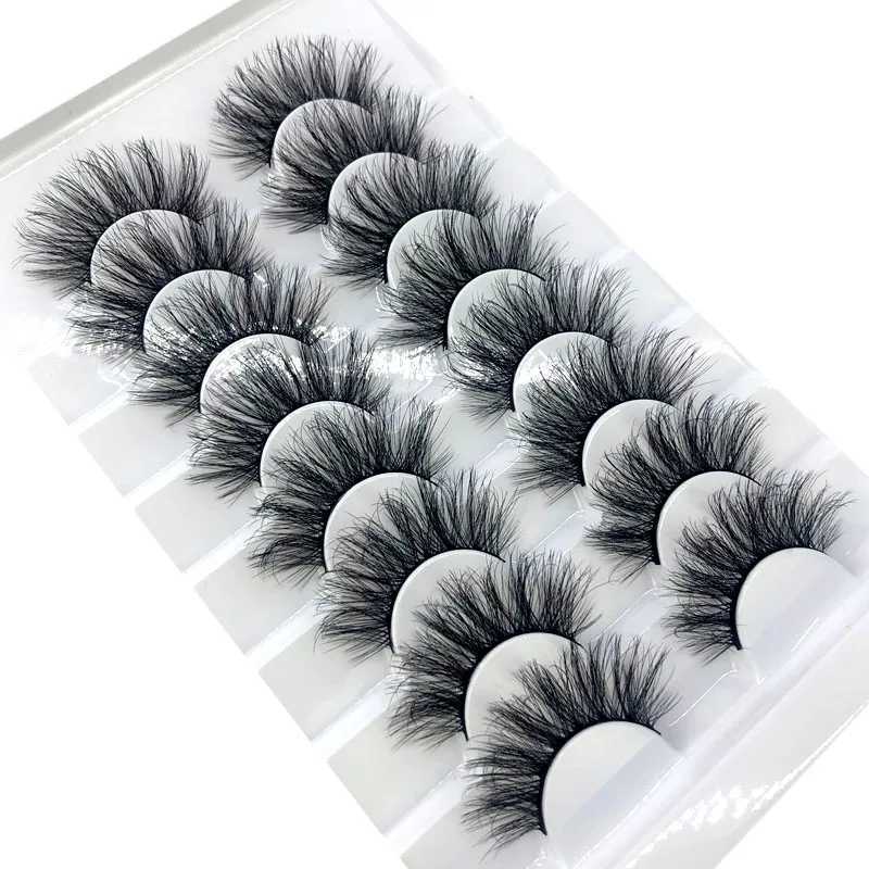 HBZGTLAD 8 pairs 15-22mm natural 3D false eyelashes fake lashes makeup kit Mink Lashes extension mink eyelashes maquiagemXJ241019