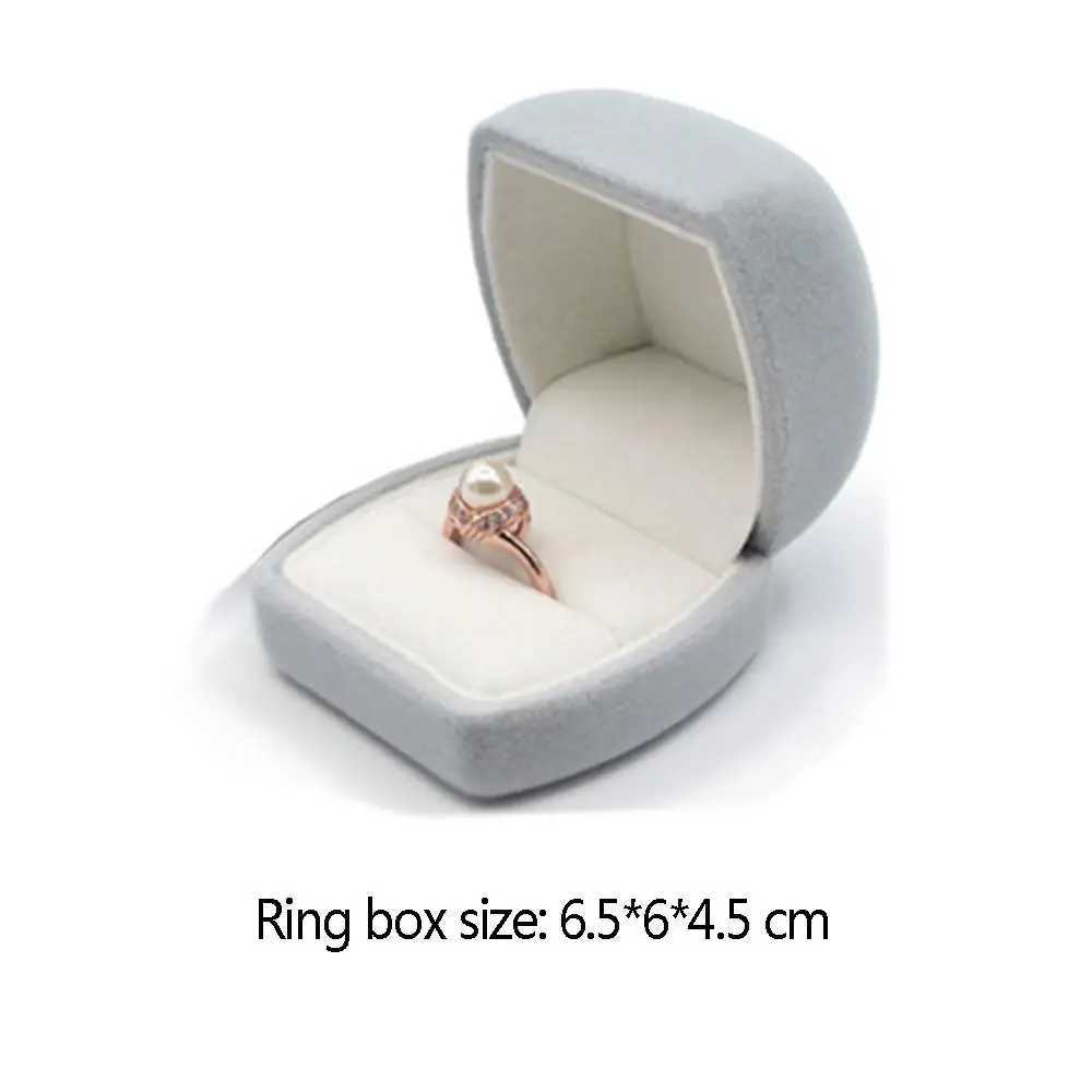 Durable Gift Exquisite Display Box Velvet Bead Treasure Box Ring Storage Box Earring Storage Box W241019