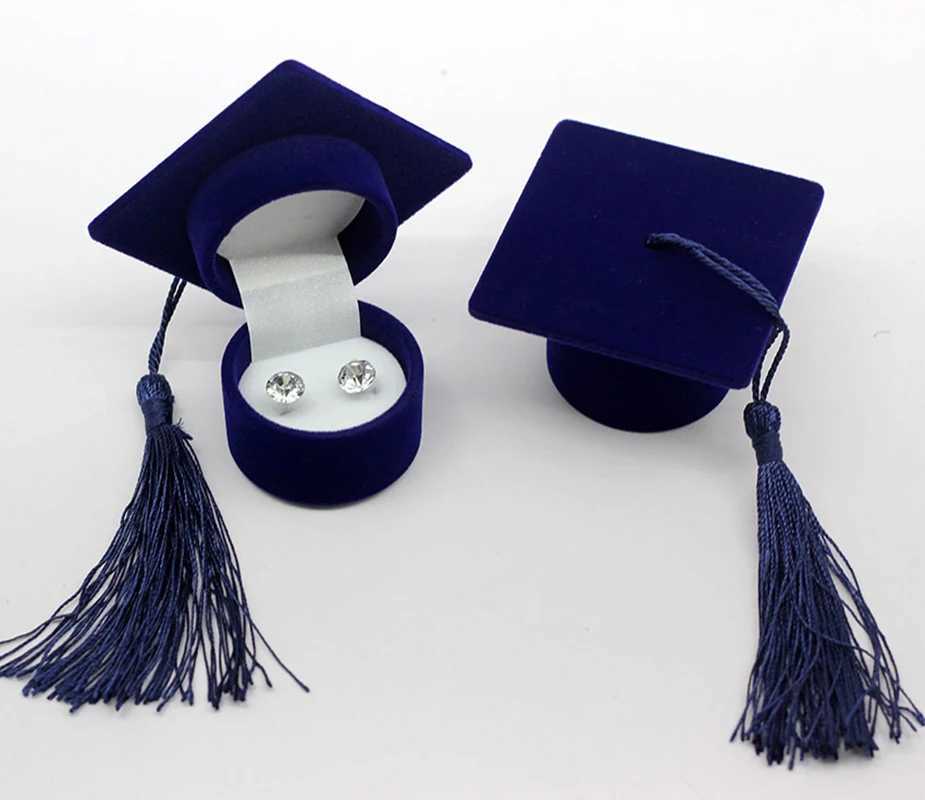 Doctors hat shaped ring box personalized earrings jewelry storage graduation gift packaging suggestion ring box organizer wholesale W241019