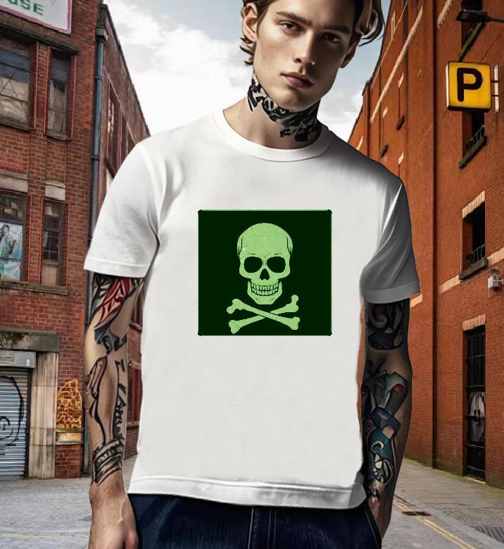 Cool Mens T Shirts 230g 100% Cotton skull Summer Casual Anime Breathable Soft Men Tees 2024 Wear