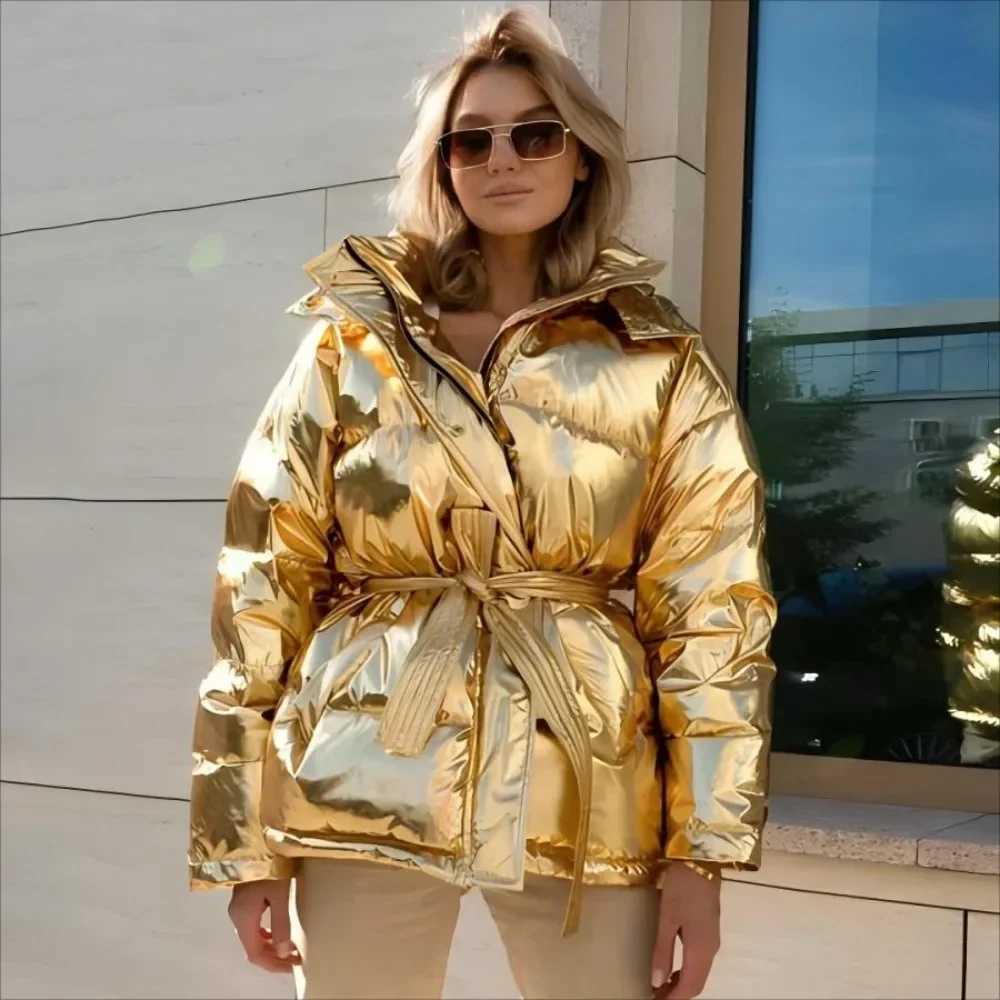 Women's Down Parkas Original Trend Bright Bread Cotton Jacket Autumn/Winter Womens Fashion Personal Strt Y2K Casual Sports Hooded Jacket Y241019Q